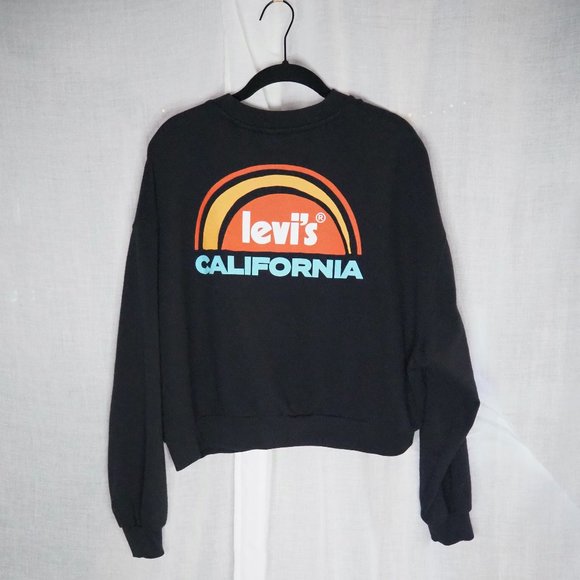 Levi's Tops - Levi's Cropped Vintage Logo Sweatshirt